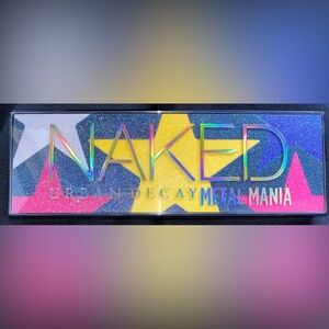 NEW Urban Decay Naked Metal Mania Metallic Eyeshadow Palette w/Dual Ended Brush
